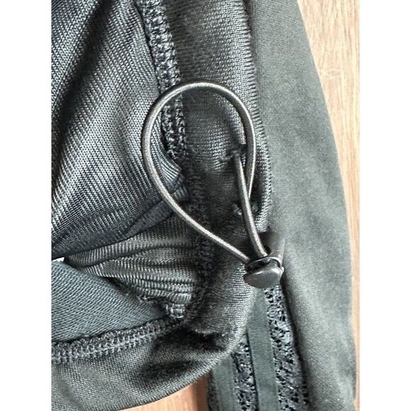 Adidas Originals OG Lace Track Jacket 3‎ Stripes Triple Black FM1734 Womens XS - Picture 7 of 9